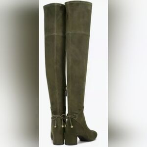 Tory Burch Khaki Over the Knee Boots
